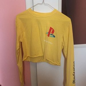 Small F21 PlayStation crop top